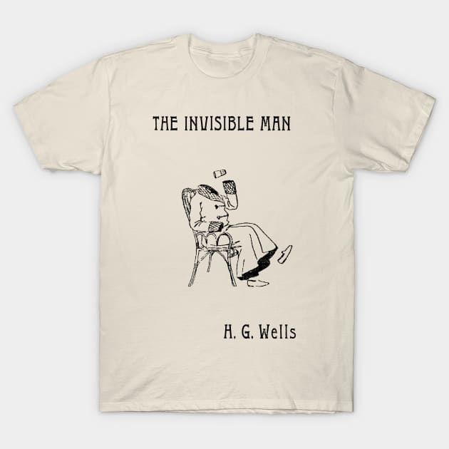 The Invisible Man Book Cover T-Shirt by MovieFunTime